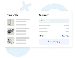 E-commerce checkout interface on a website created with IKOL website generator