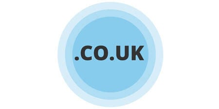 .co.uk text centered in a blue circular badge