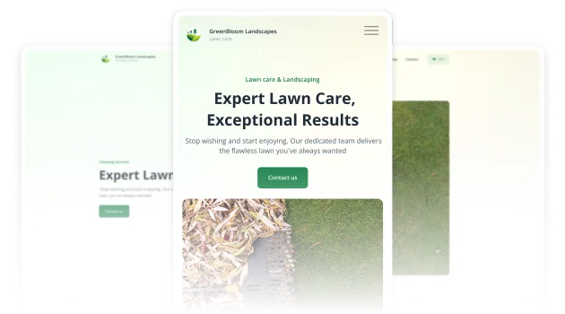 Responsive website displayed on desktop and mobile devices, created with IKOL website builder
