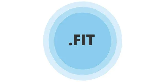 .FIT file type badge with concentric blue circles on white background