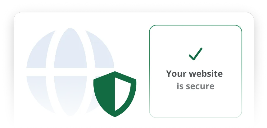 Website security illustration showing advanced protection against malicious traffic and threats