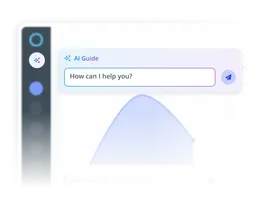 AI assistant interface helping manage an IKOL  business dashboard