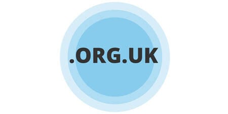 .org.uk text inside blue circular badge logo