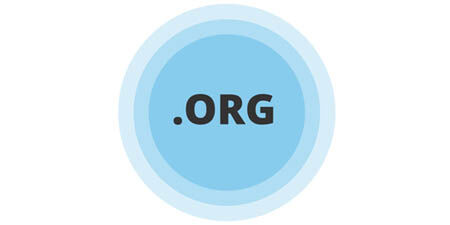.org text inside concentric blue circles