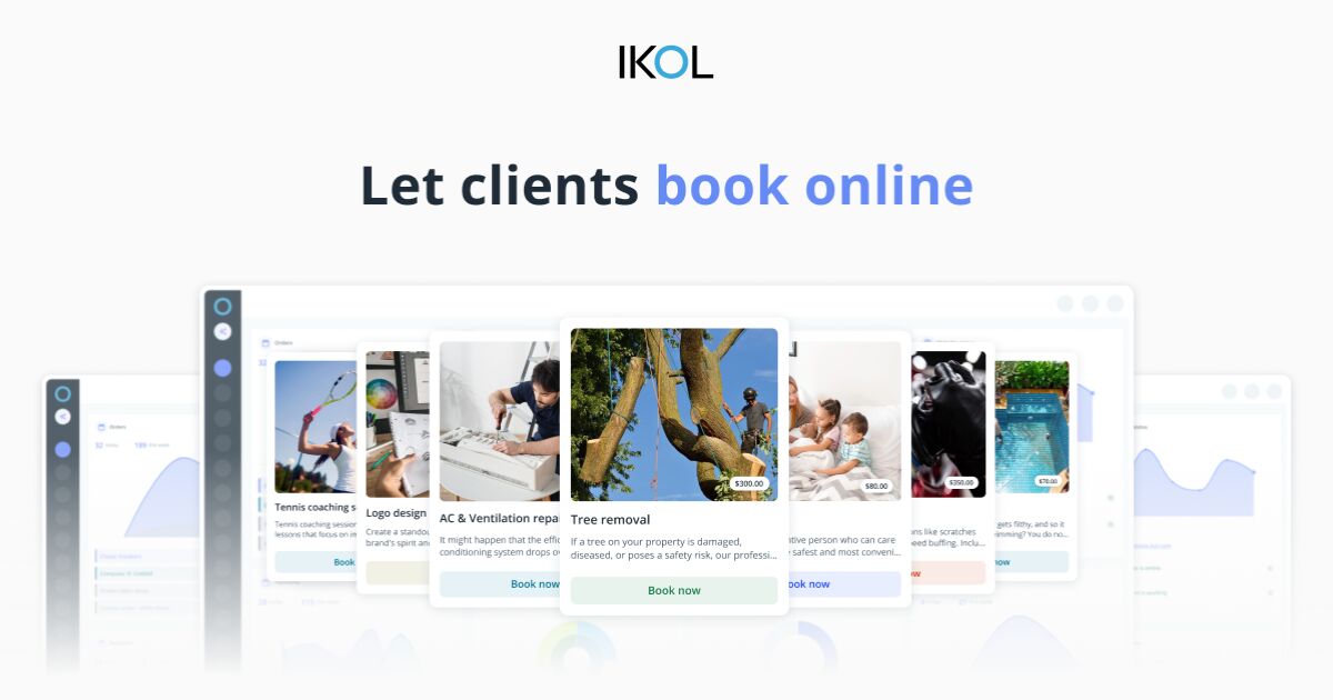 Booking Feature | Built-in scheduling for your services